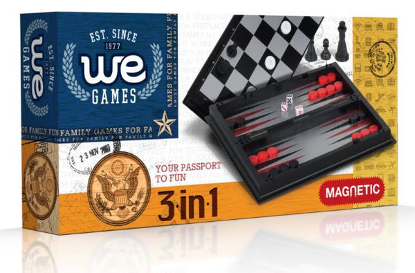 3 in 1 Magnetic Game Set