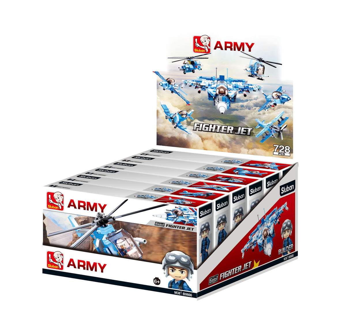 Sluban Army 6 into 1 Fighter Jet – West Chester Toys
