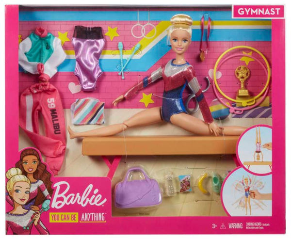 Barbie Career Gymnastics With Doll, Balance Beam and 15 Accessories