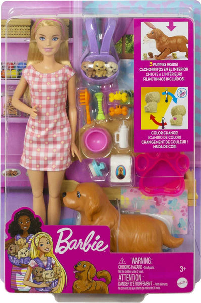 Barbie Newborn Pups & Mom Playset