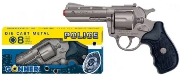 Gonher Police 357 Revolver 8-shot Cap Gun