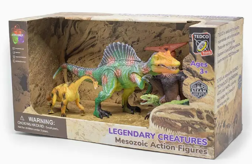 Legendary Creatures Mesozoic Action Figures: Large Set