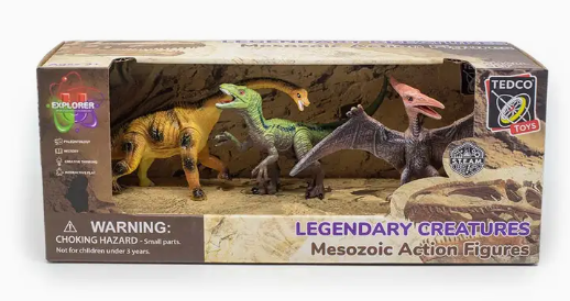 Legendary Creatures Mesozoic Action Figures: Small Set
