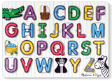Lift and See Alphabet Wooden Peg Puzzle
