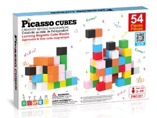 Picasso Cubes 54 Pieces 1.2" Magnet Cube Building Blocks