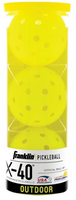 Franklin Pickleballs - X-40 Outdoor - 3 Pack Optic Yellow