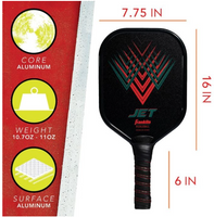 Franklin Jet Aluminum Pickleball Paddle - Red