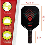 Franklin Jet Aluminum Pickleball Paddle - Red