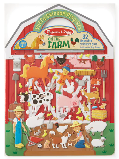 Melissa & Doug Puffy Sticker Play Set - On The Farm