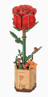 Robotime-Rowood DIY Wooden Flower: Red Rose