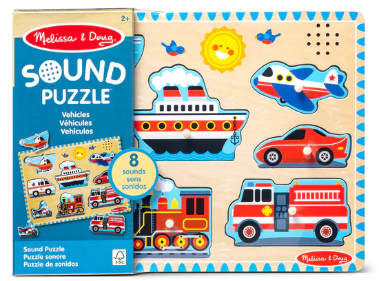 Melissa & Doug Sound Puzzle - Vehicles