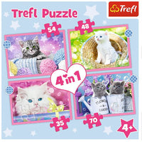 Trefl Preschool 4 in 1 Puzzle - Fun Cats