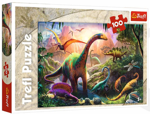 Trefl Dinosaurs' Land 100 Pc Jigsaw Puzzle