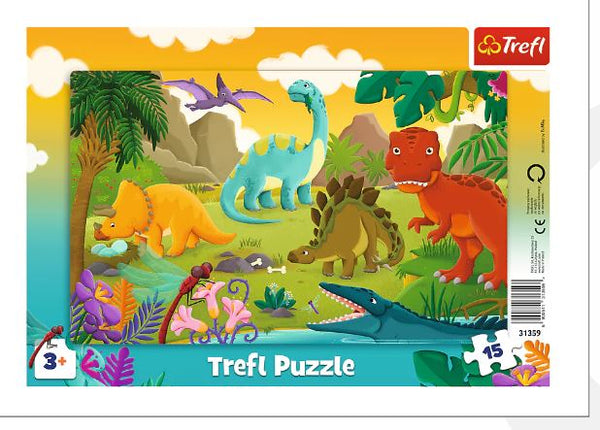 Trefl Preschool 15 Piece Puzzle - Dinosaurs