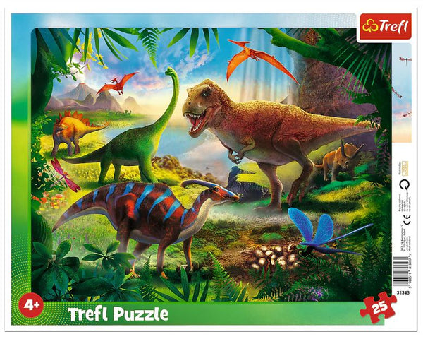 Trefl Preschool 25 Pc Dinosaurs Frame Jigsaw Puzzle