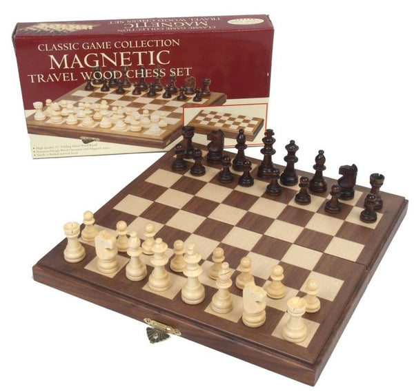 Woody Magnetic Travel Chess Set