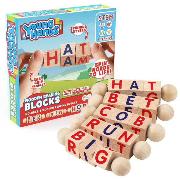 Spinning Wooden Reading Blocks