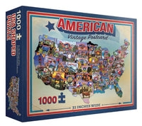 American Vintage Postcard Jigsaw Puzzle