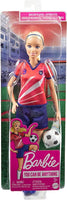 Barbie Soccer Doll with Red Shirt and Blue Shorts