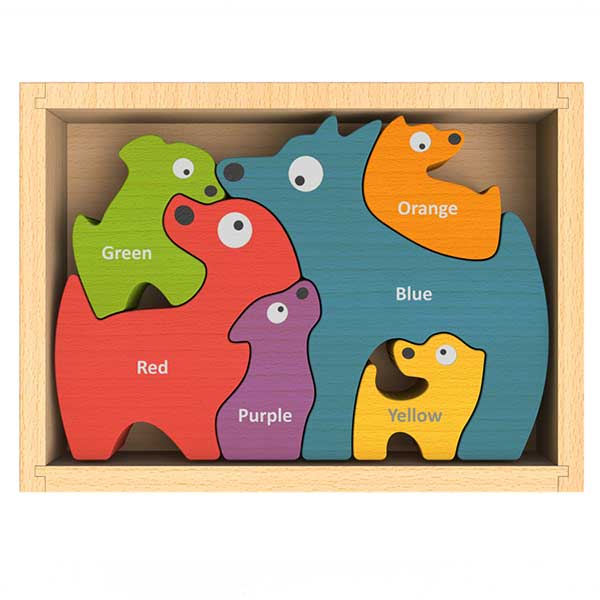 Dog Family Color Puzzle