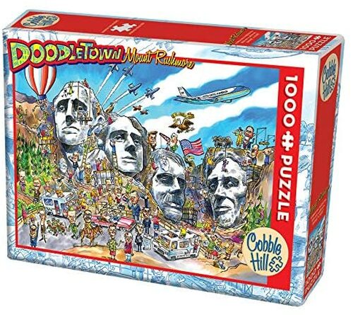 DoodleTown Mount Rushmore 1000 Pc Jigsaw Puzzle