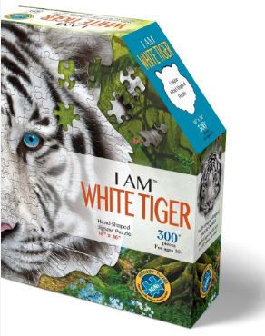 I Am White Tiger Jigsaw Puzzle