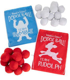Indoor Plush Snowball Fight - Bumble vs. Rudolph