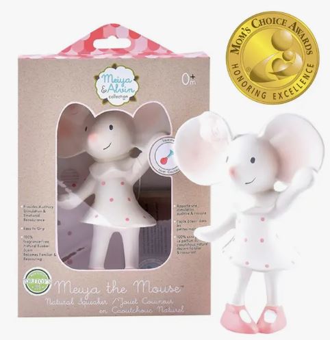 Meiya the Mouse Natural Organic Rubber Squeaker Toy