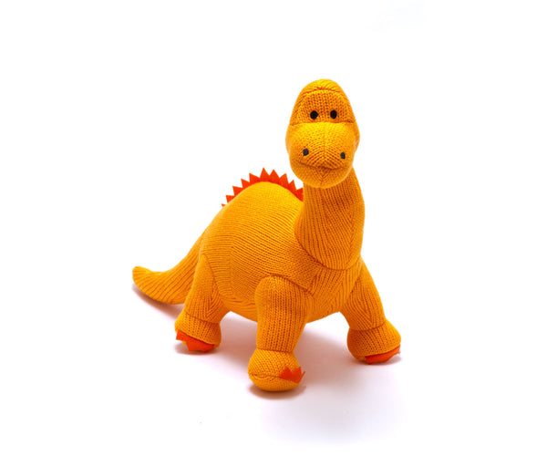 Natural Rubber Diplodocus Dinosaur Toy, Bath Toy and Teether