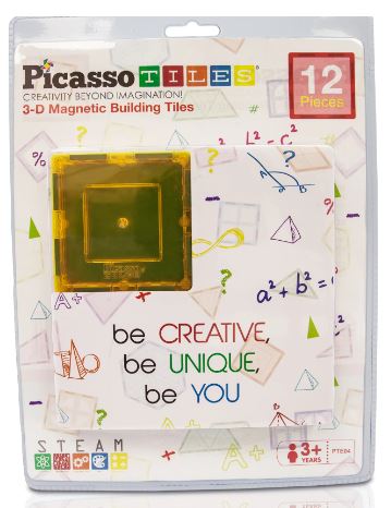 Picasso Tiles 12 Pc Square Expansion Pack