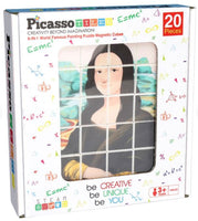 PicassoTiles 20 Pc World Famous Paintings Magnetic Cubes