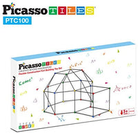 Picasso Tiles Flexible Construction Fort Building Toy Set