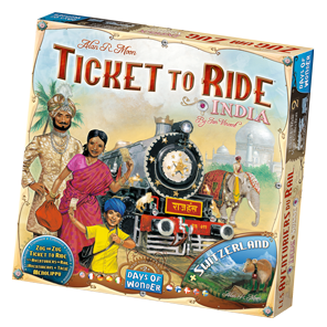 Ticket to Ride - India + Switzerland