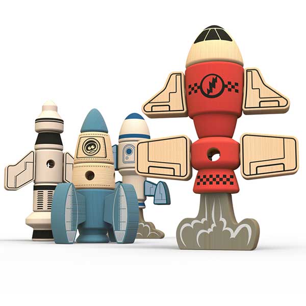 Blue, Navy, Red & White Rockets
